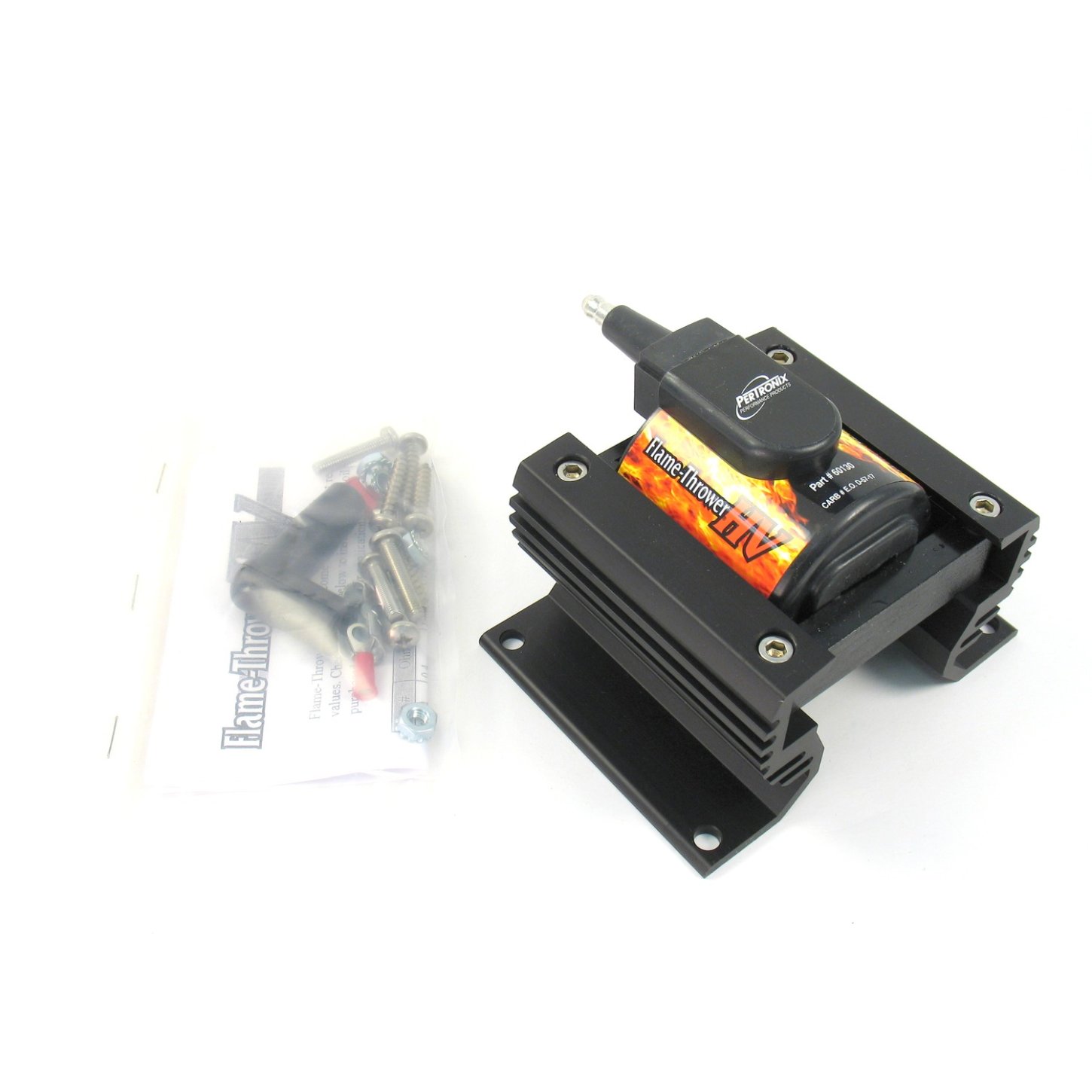 PRT60130 3.0 OHM 4 or 6-Cylinder Ignitor or Points Ignition Flame Thrower HV E-Core Ignition Coil