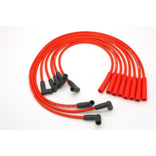 PerTronix 808406 FlameThrower Spark Plug Wires, 8 Cyl, GM HEI, Red