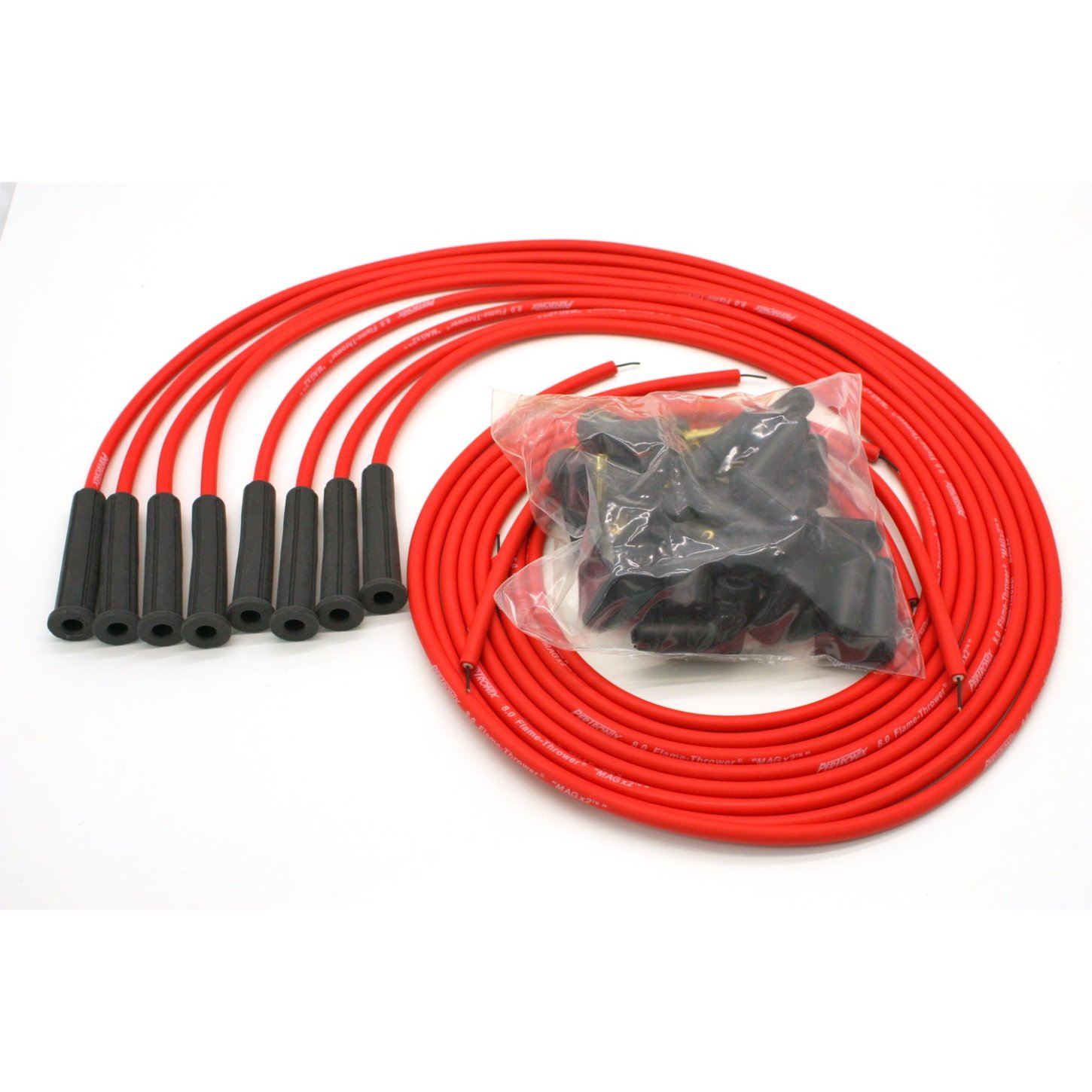 PerTronix 808480 Spark Plug Wires, 8 Cyl, Universal, Red