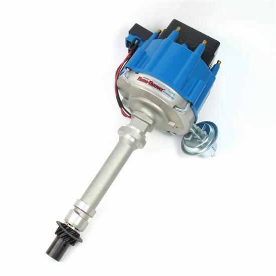 PerTronix D1002 FlameThrower Distributor HEI SBC/BBC, Blue Cap