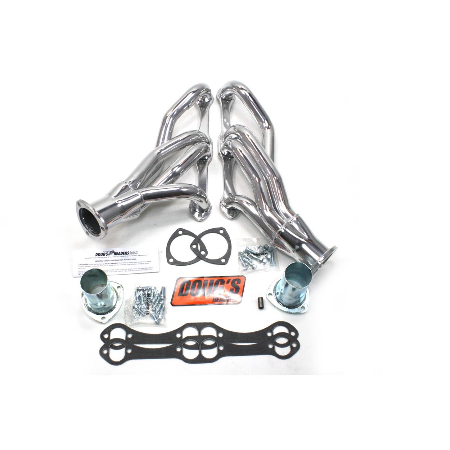 Doug's Headers D304 4Tube Shorty Header, 15/8 Inch, 196494 GM
