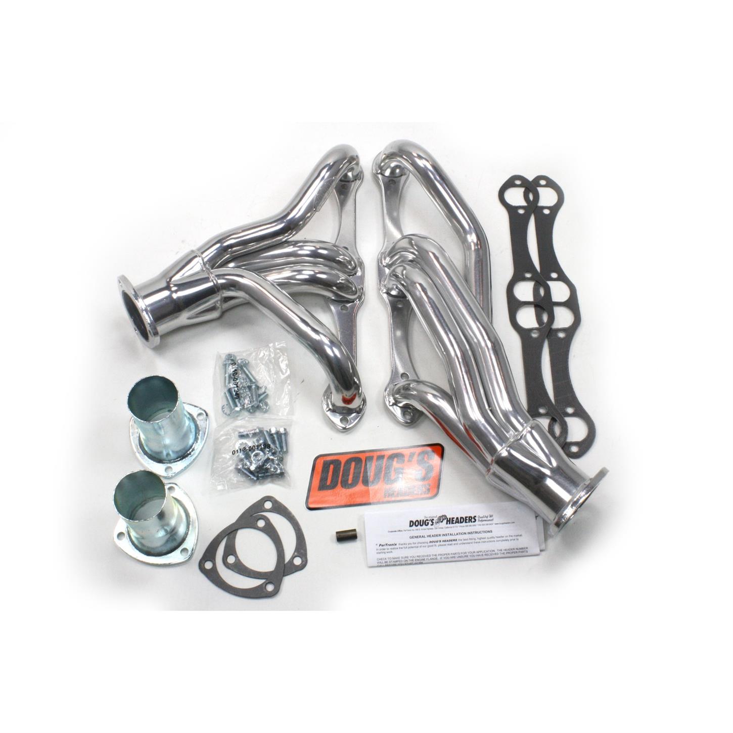 Doug's Headers D305 4Tube Shorty Header, 15/8 In, 196494 GM, CC