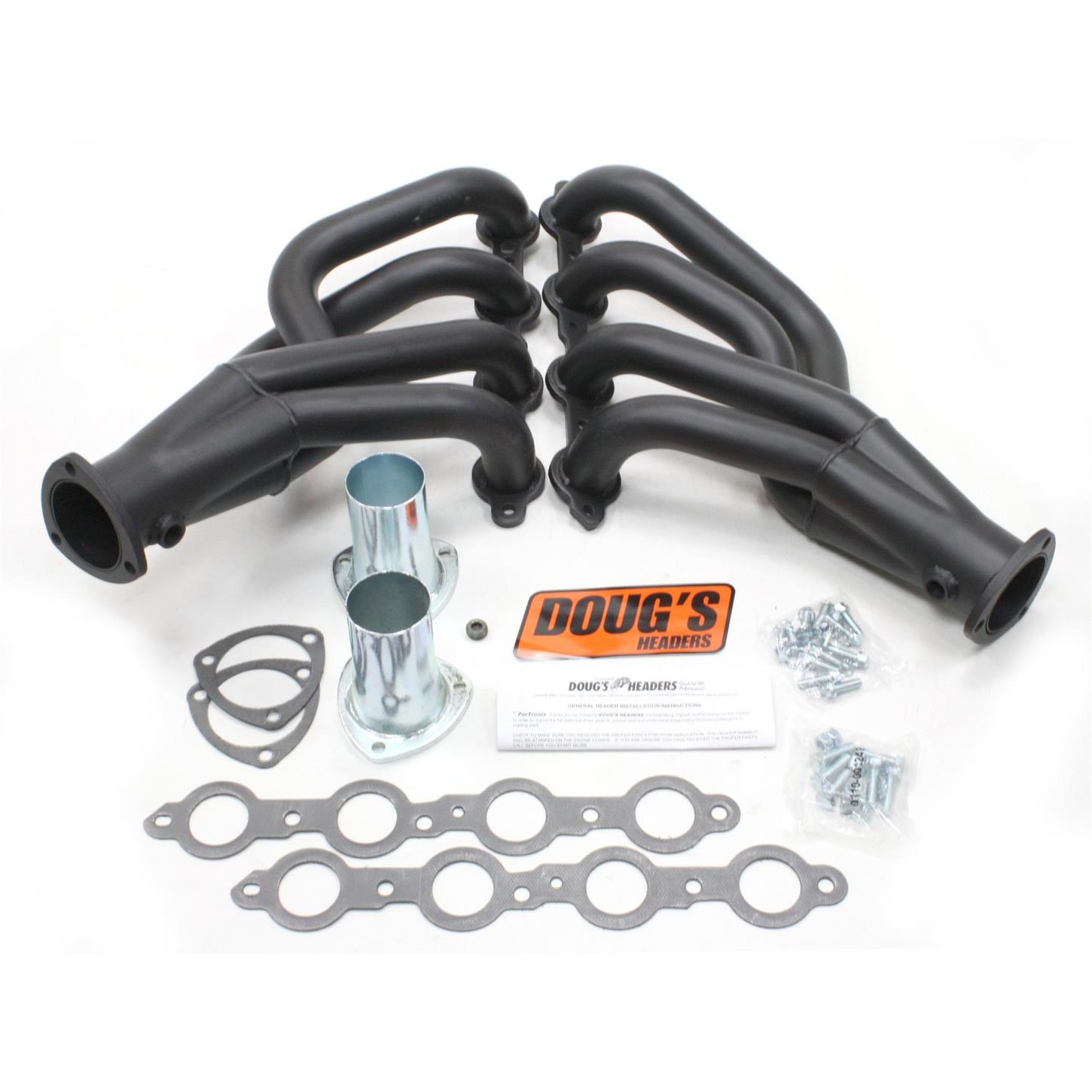 Doug's Headers D311B Shorty Header, 17/8 In, 5557 Chevy LS1, Black