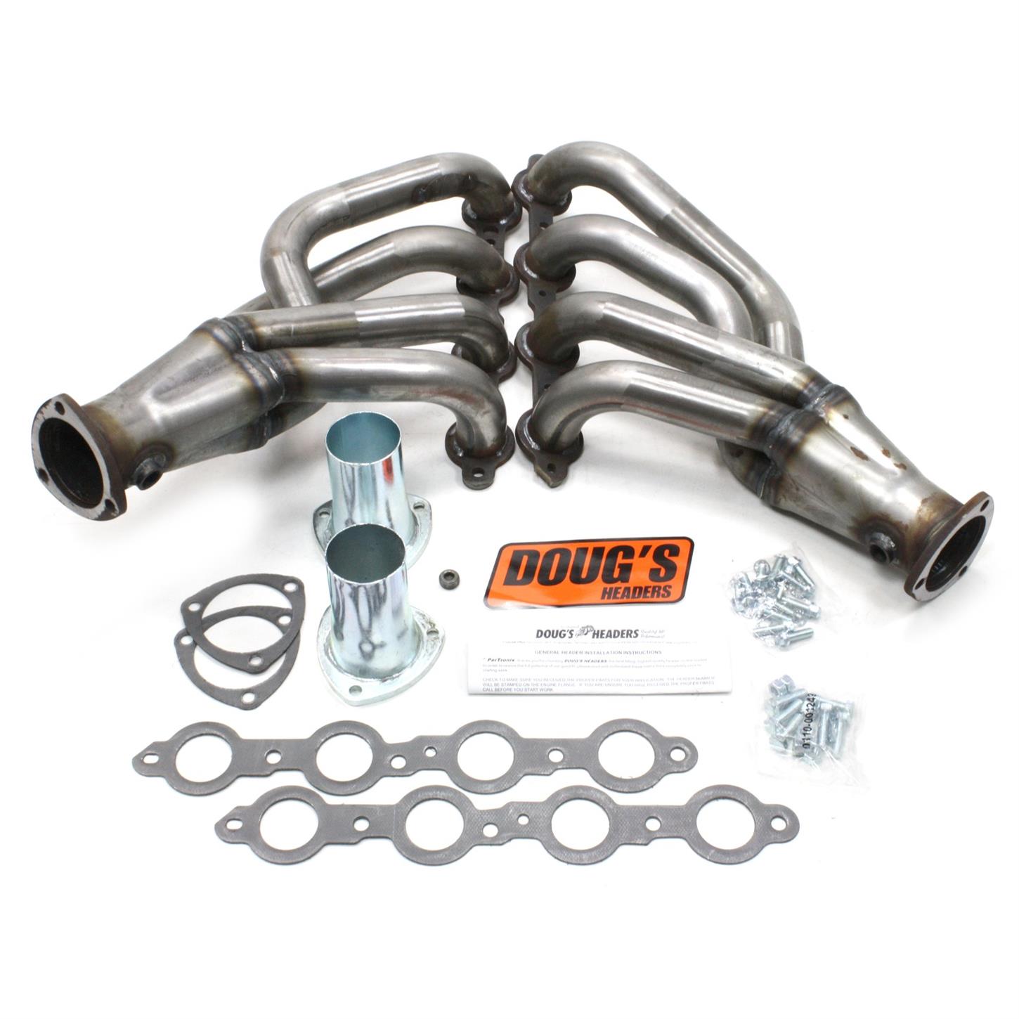 Doug's Headers D311R Shorty Header, 17/8 In, 5557 Chevy LS1, Raw