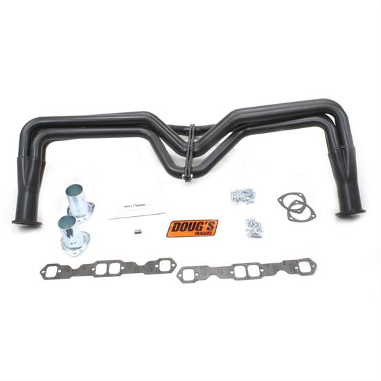 Doug's Headers D355B Full Length Header, 13/4 In, 5557 SBC, Blk