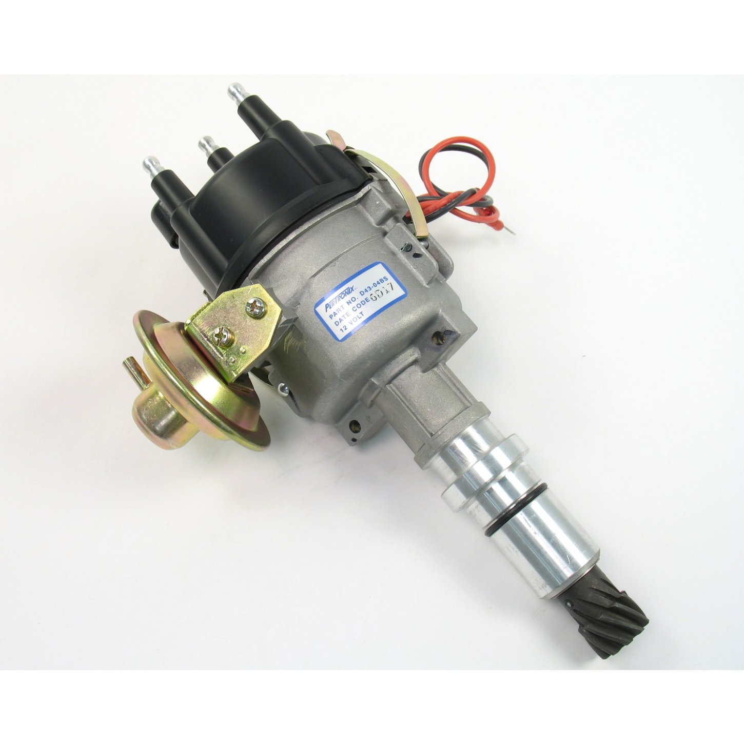 PRTD43-04B Magnetic Pickup Mechanical Advance Socket Style Industrial Distributor, Black