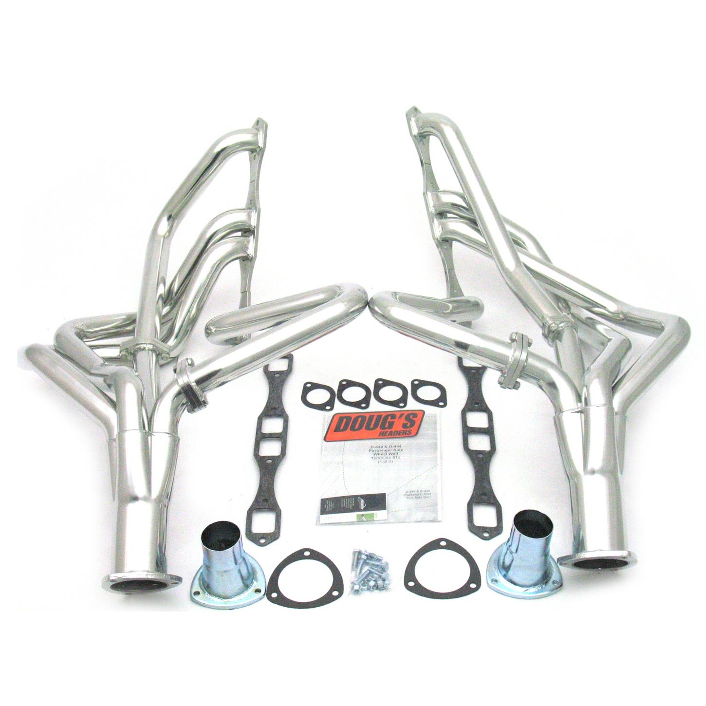 Doug's Headers D440 Full Length Header, 2 In, 6265 Mopar BB, CC