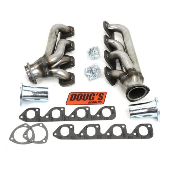 Doug's Headers D6512R Shorty Header, 13/4 In, Ford 351C, Raw