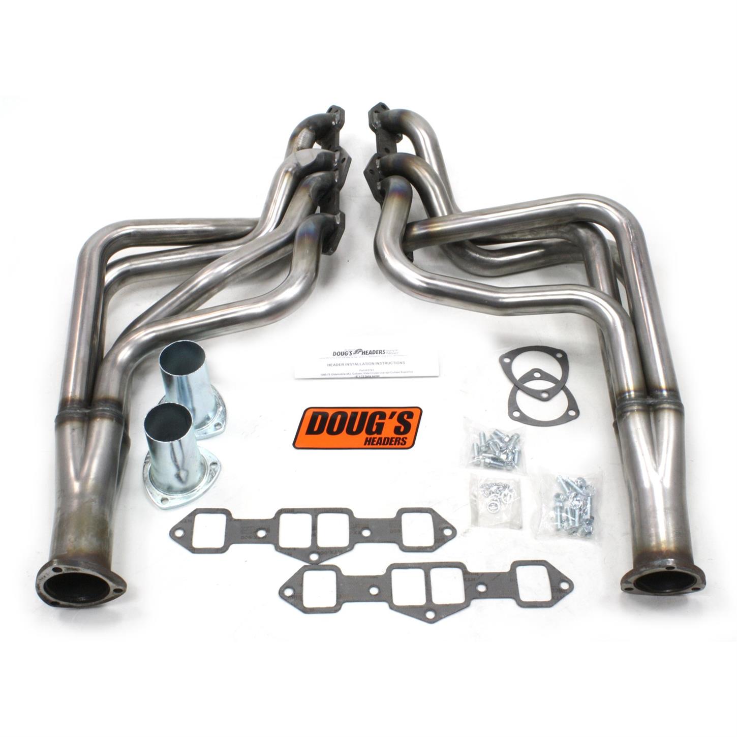 Doug's Headers D741R Full Length Header, 13/4 In, 6575 Cutlass, Raw