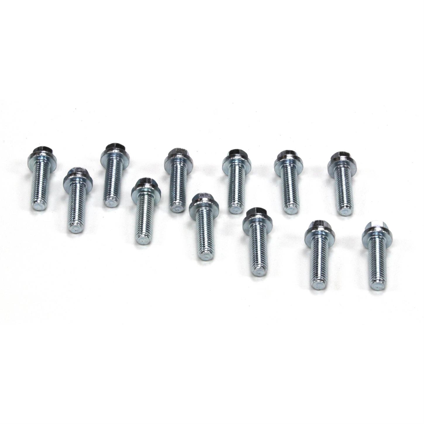 Patriot Exhaust H7978 Zinc Plated Header Bolts, 8mmx1.25x26mm, 12