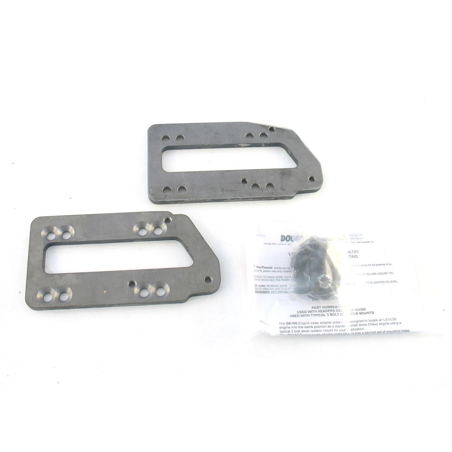 Doug's Headers SK100 Motor Mount Adapter Plate Kit, LS Engines