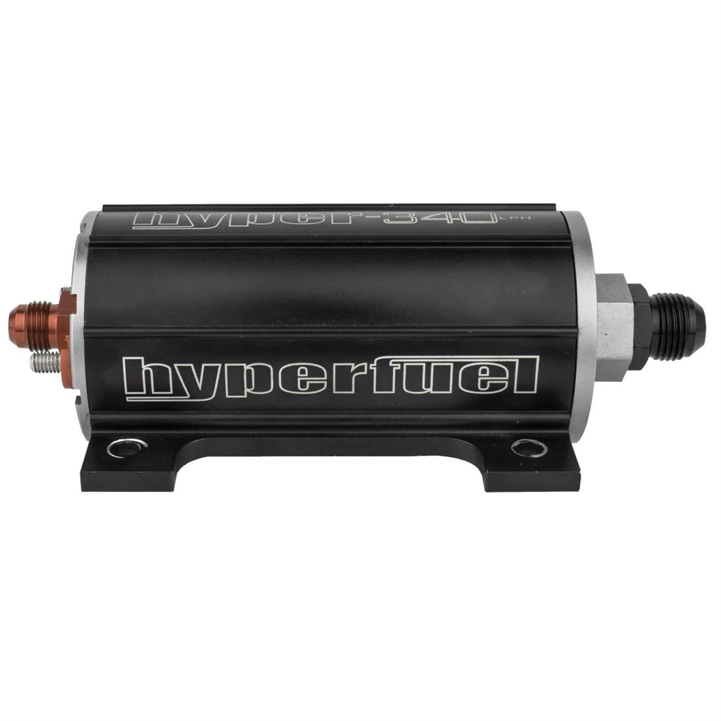 HyperFuel 40104 340LPH Billet In Line Fuel Pump