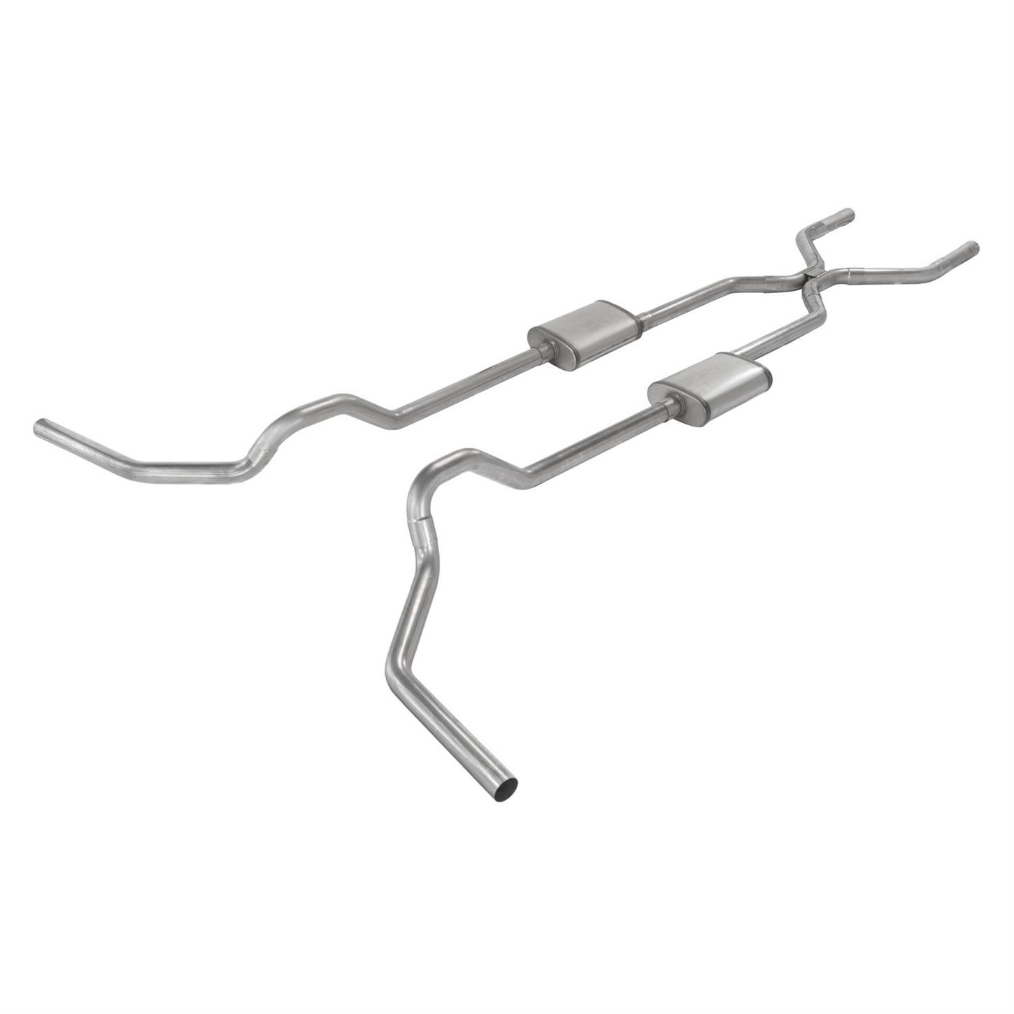 Techtonics Aluminized 2.5" Cat Back Exhaust (Fits 55mm) - VW / Mk4 / 1