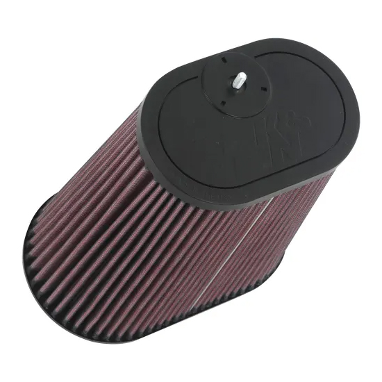 K&N RU1012 Universal Clamp-On Air Filter, Oval, 6.24x4x9