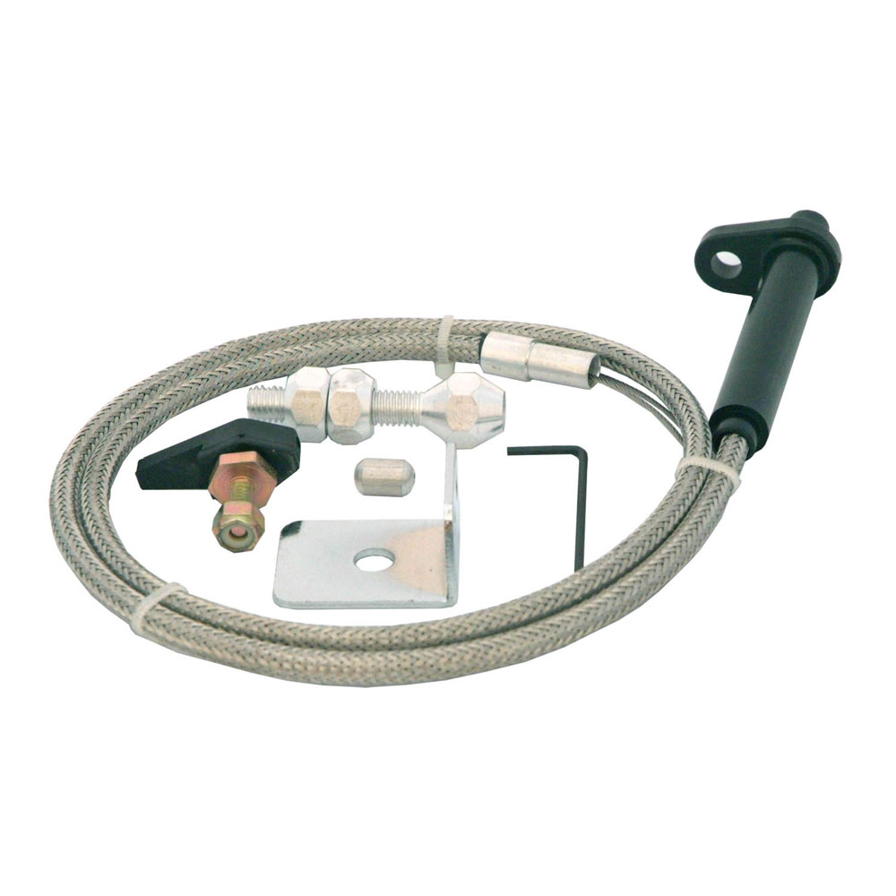 Spectre 2438 Braided Stainless Kickdown Cable Kit, GM TH350
