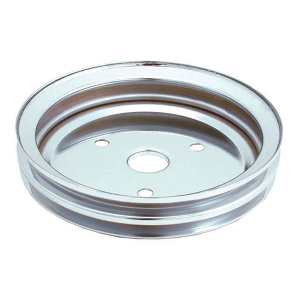 Spectre 4398 Chrome Crankshaft Pulley, Chevy 265350, GMC 283350