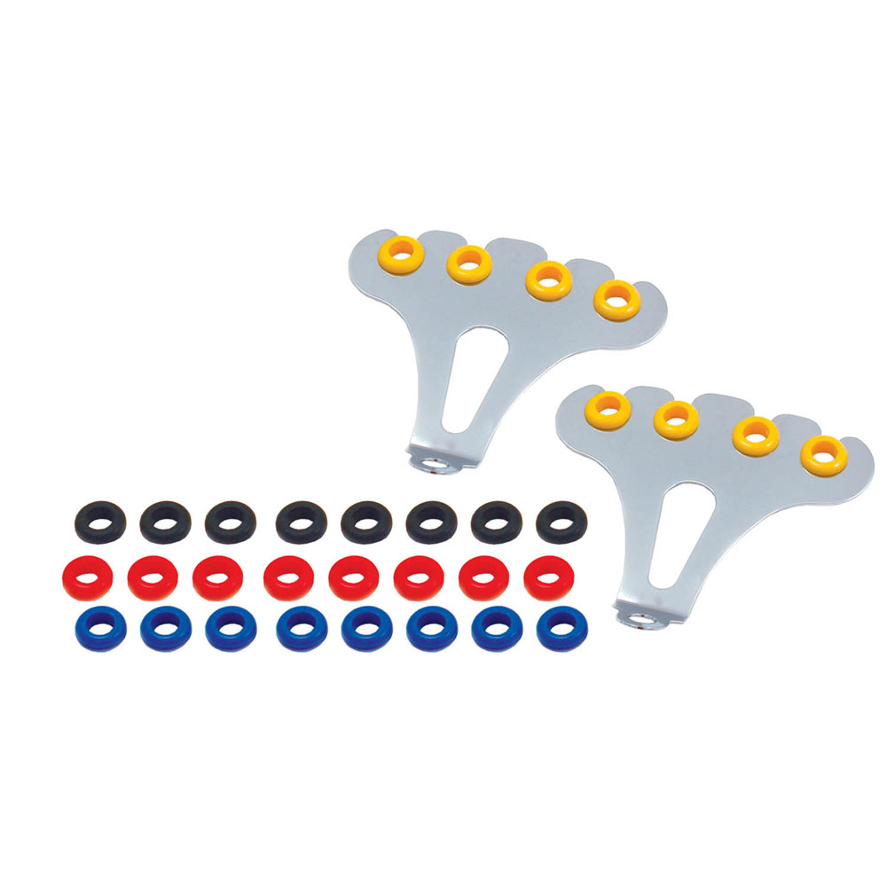 Spectre 45383 Spark Plug Wire Loom/Separator Kit, Steel, Chrome, Pair