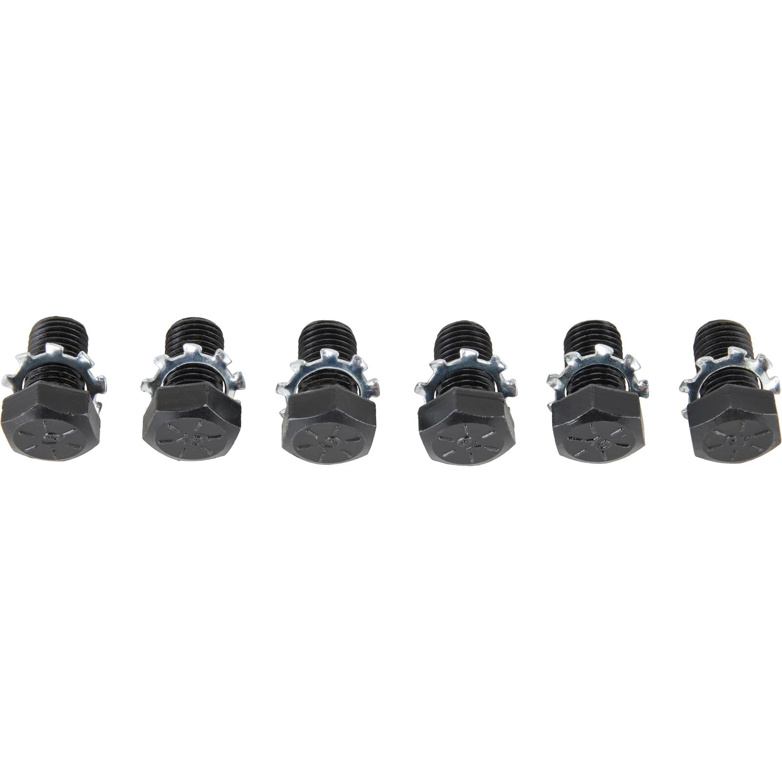 SPE4696 0.437-20 in. Thread Flexplate Bolt Kit with 0.688 in. Long Hex Head for GM Ford V6-V8, Black Oxide - Set of 6