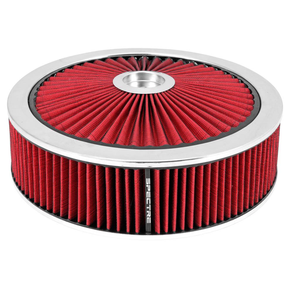 red light blue air filter