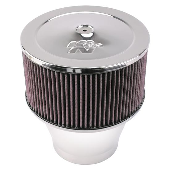 K&N 581191 Velocity Stack Air Filter Assembly, 5in Tall, Red, Round