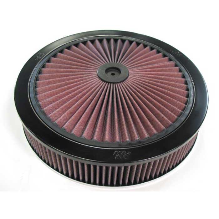 K&N 663040 XStream Airflow Air Filter Assembly, 3.063in Tall, Round