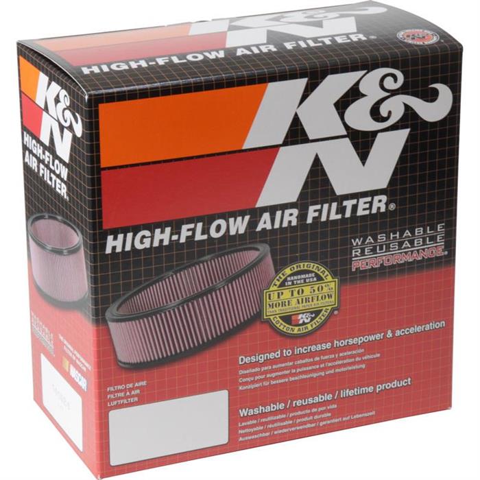 K&N 663150 XStream Airflow Air Filter Assembly, 2.875in Tall, Round