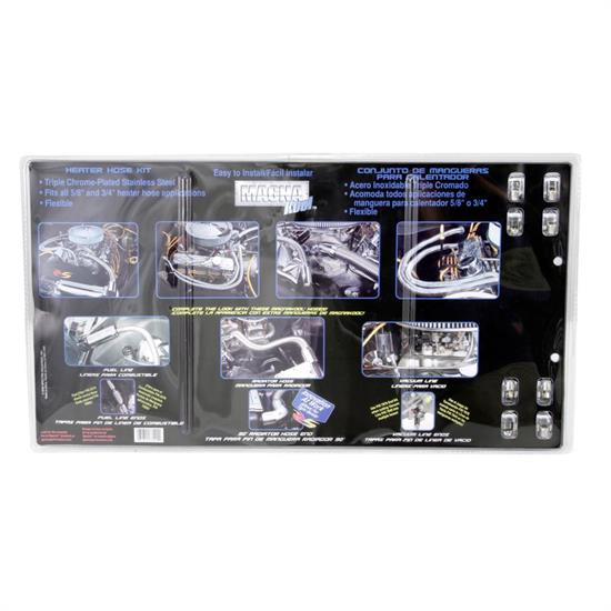 Spectre 7809 MagnaKool Heater Hose Kit, Pol Alum Ends, 44 Inch Length