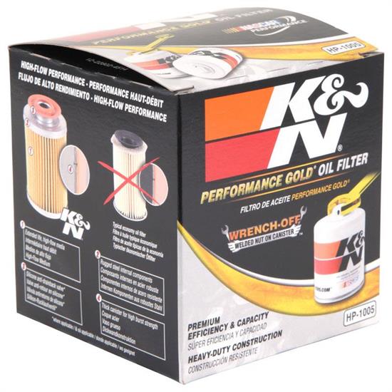 K&N Premium Wrench-Off Oil Filter HP-1002 (Performance Canister