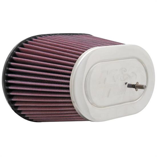 Round Tapered//Centered K/&N RG-1001BL Universal Chrome Air Filter 5.5/"
