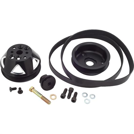 KRC 16225604 SBC Serpentine Conversion Kit, Crank and WP Pulley