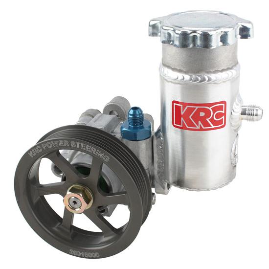 KRC Aluminum Power Steering Pump with Serpentine Pulley