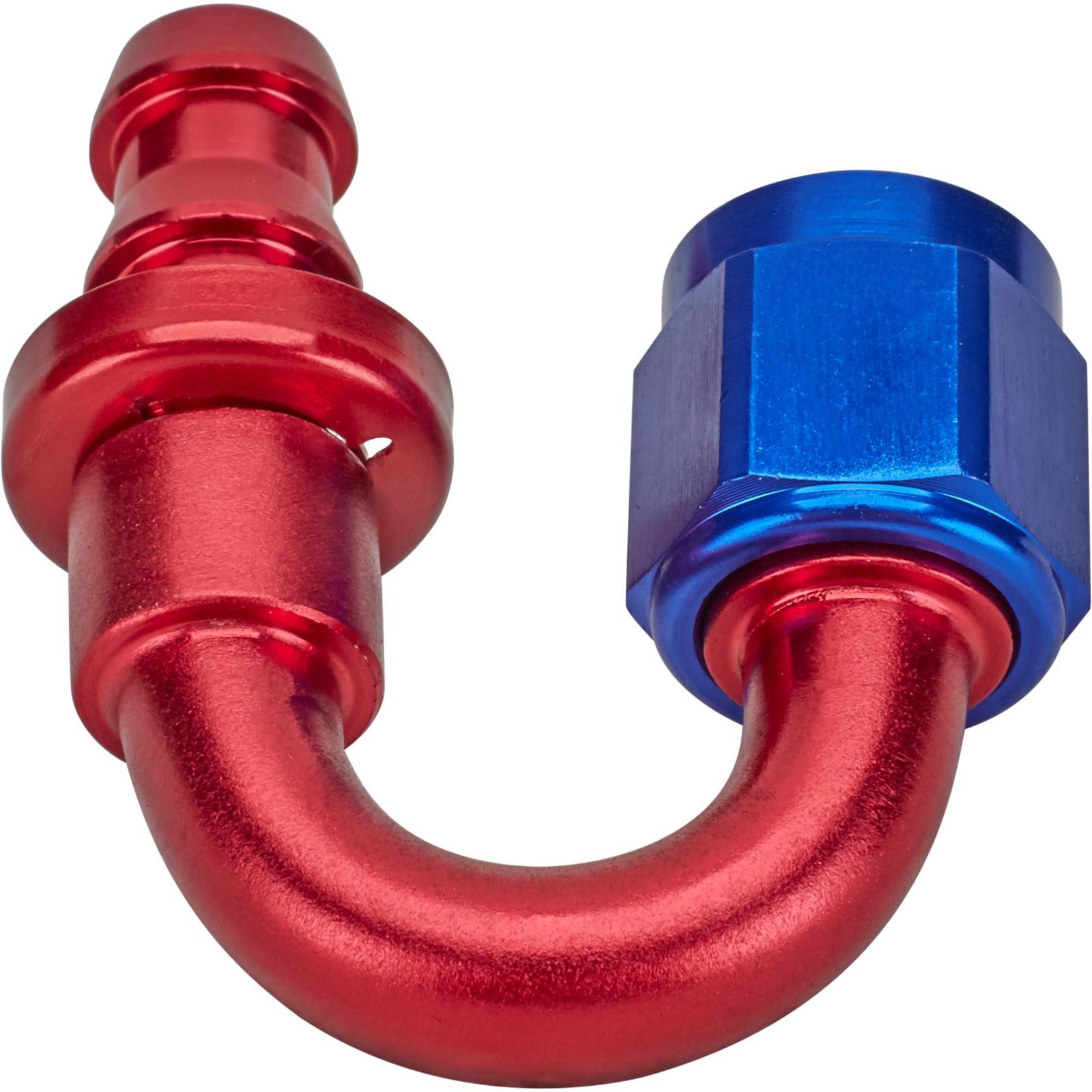 Aluminum Socketless Reusable PushOn Hose Barb Ends for AN Fittings