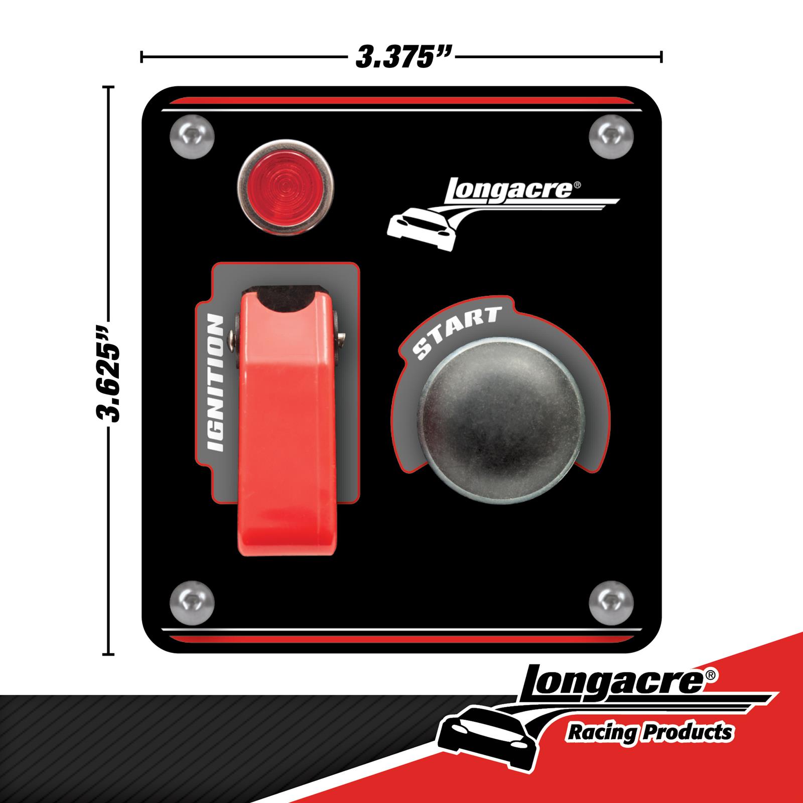 Longacre® 52-44863 Alum. Flip-Up Ign. Start Panel with Light
