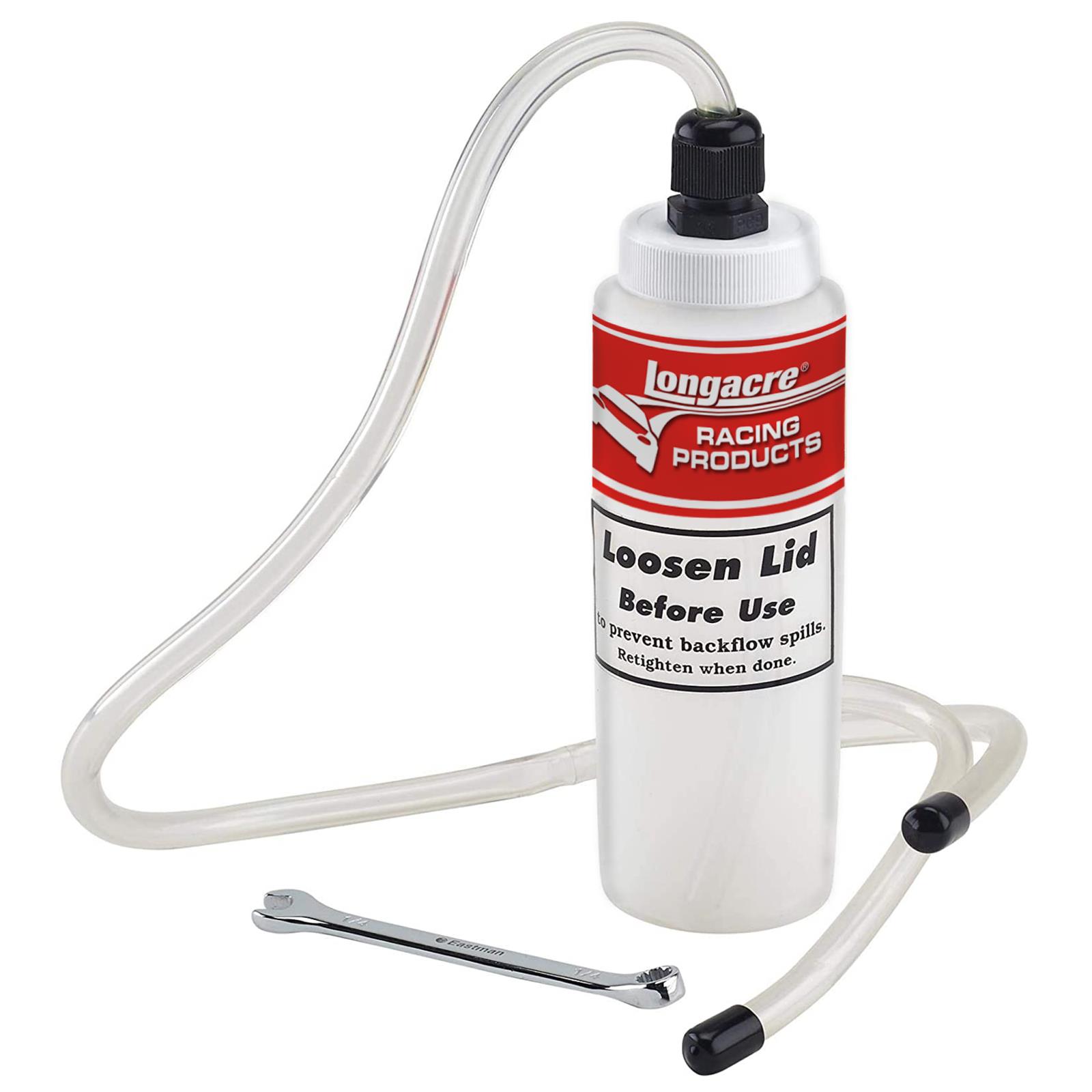 Longacre® 5245202 Brake Fluid Bleed Bottle w/ Wrench