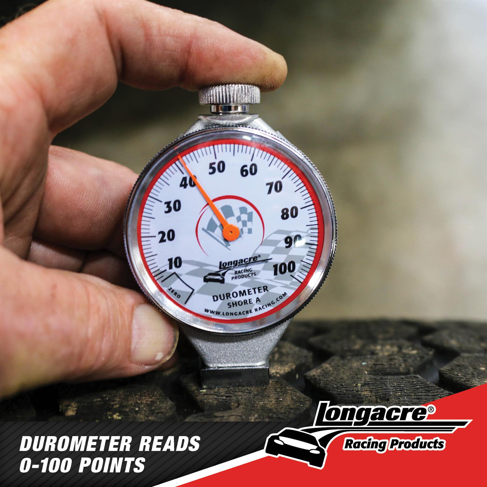 Longacre® 5250556 Tire Durometer/Tread Depth Gauge w/ Case