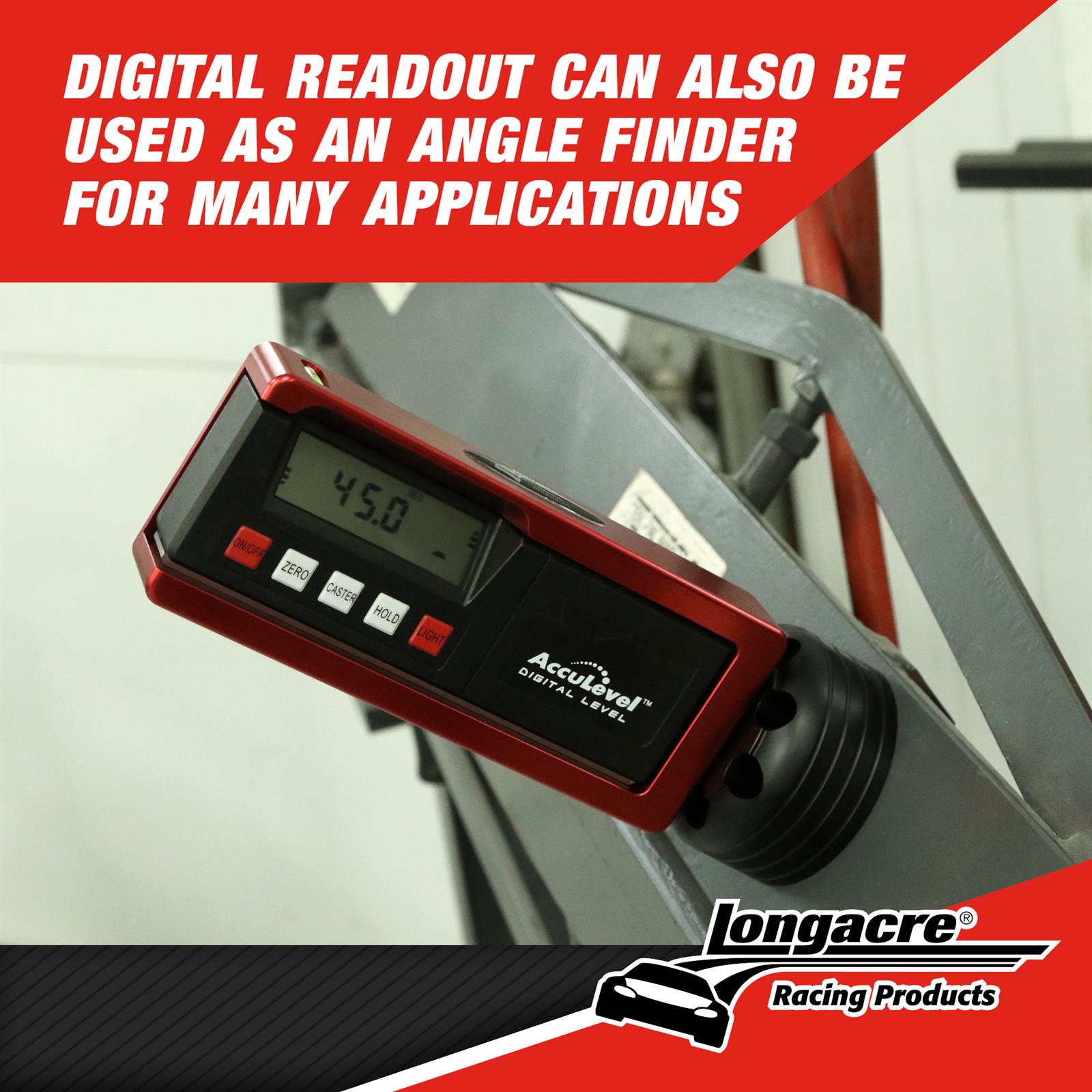 Longacre® 5278290 Digital Caster Camber Gauge