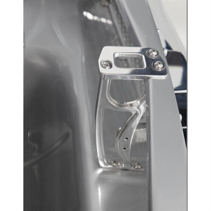 Eddie Motorsports MS27440P 1955 Chevy Hood Latch & Support, Polished