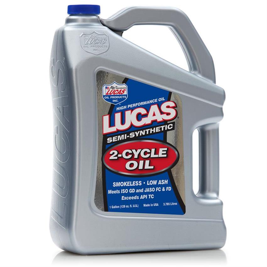 Lucas Oil 10115 Semi-Synthetic 2-Cycle Oil, 1 Gallon Jug