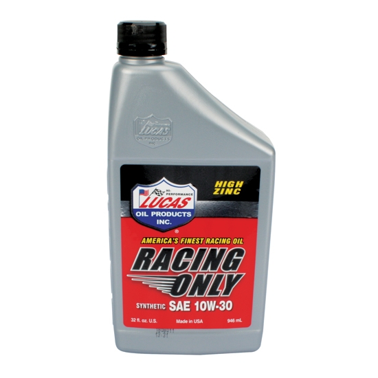 Lucas Oil SAE 10W30 Synthetic Racing Engine Oil, 1 Quart