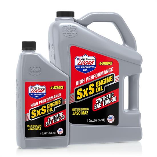 Lucas Oil 11204 Synthetic 4Stroke SxS 10w30 Engine Oil, 1 Quart