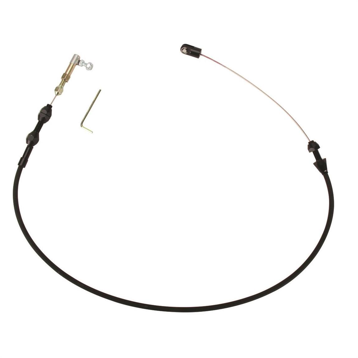 Lokar XTC-1000HT Midnight Series Hi-Tech Throttle Cable, 24 Inch