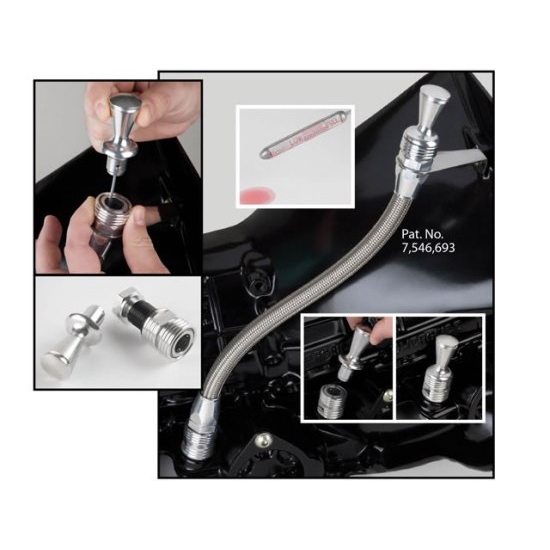 Lokar 1211147 TH350TH400 AnchorTight Locking Trans Dipstick, Black