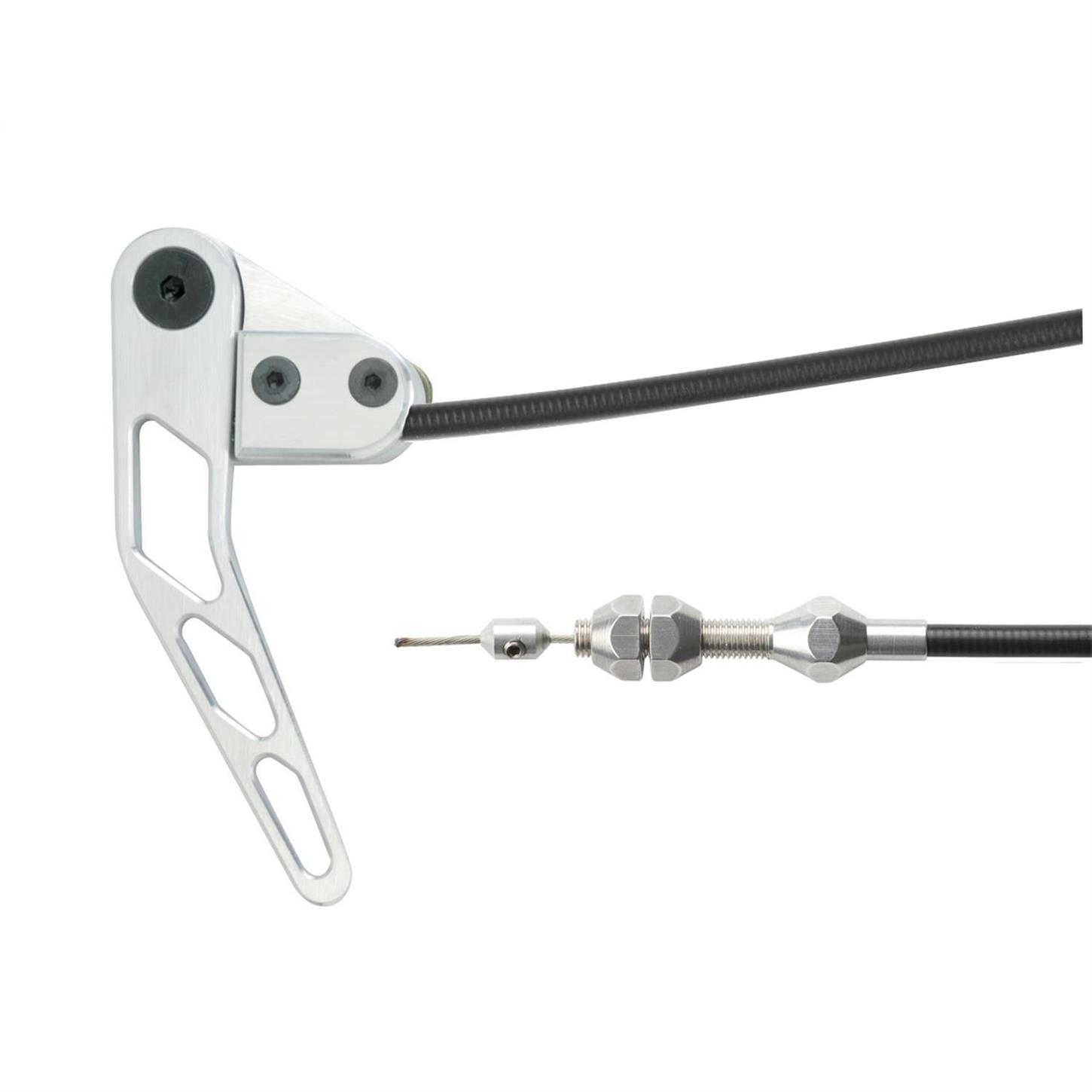 Lokar HR-1100U Hood Release Cable Kit, Black Housing