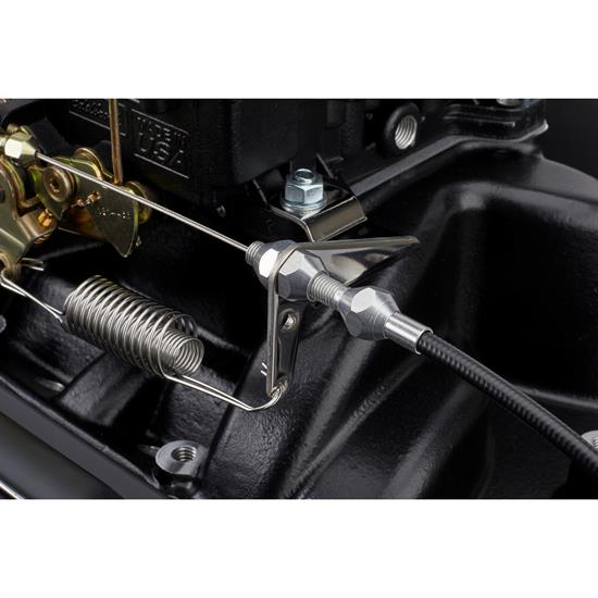 Polished Stainless Carburetor Throttle Cable Bracket