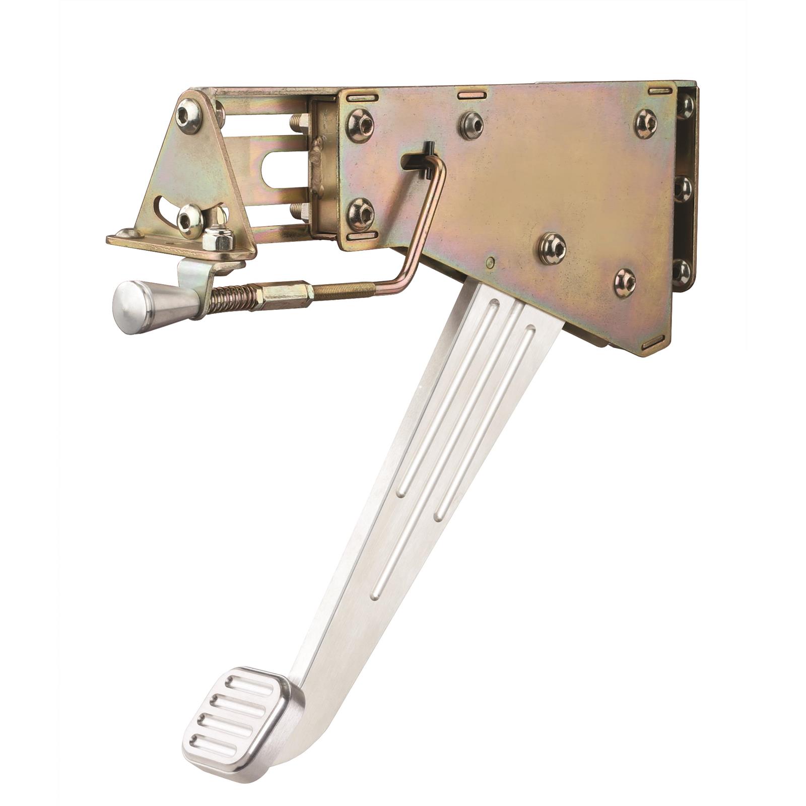 Lokar EFB9000 Under Dash Emergency Brake Foot Pedal, Brushed Aluminum