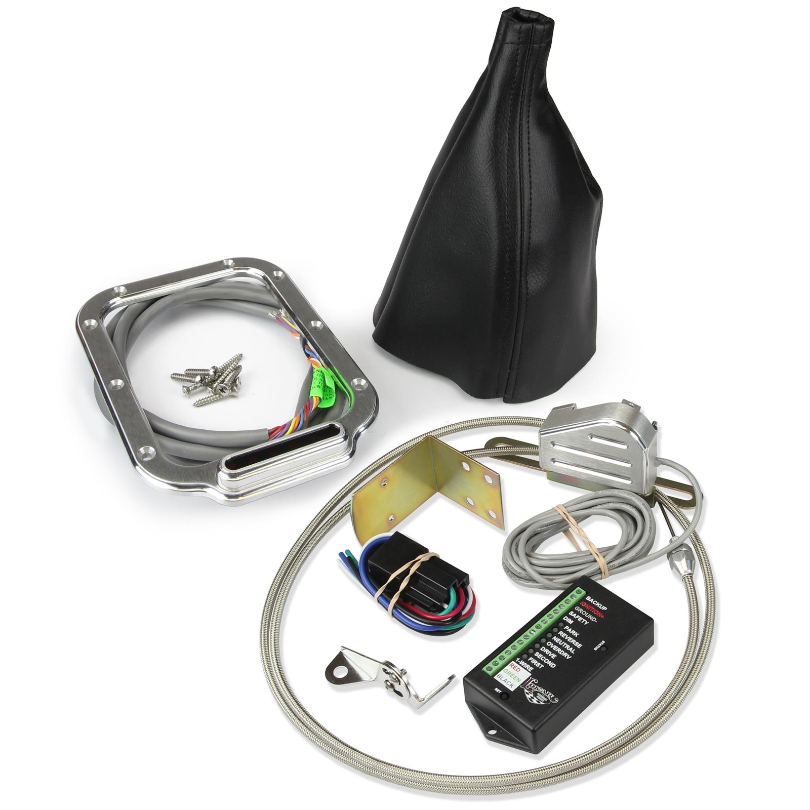 Lokar CINB-1781 Horiz. Rect LED Boot Indicator w/Boot Kit, 700-R4/4L60