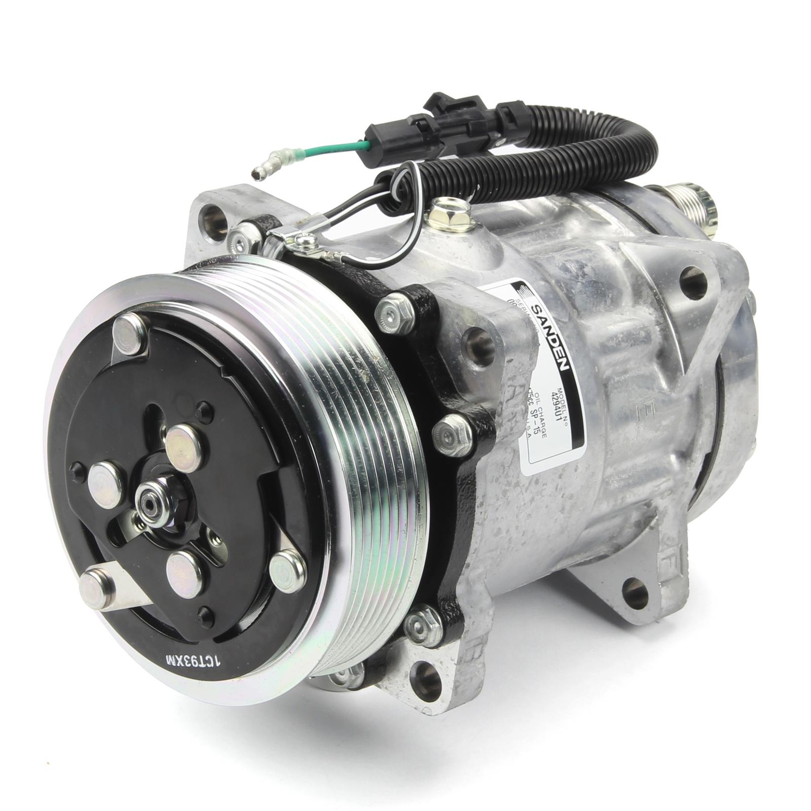 LS Classic Series GMLS5025 AC Compressor Sanden 709 Cast Finish