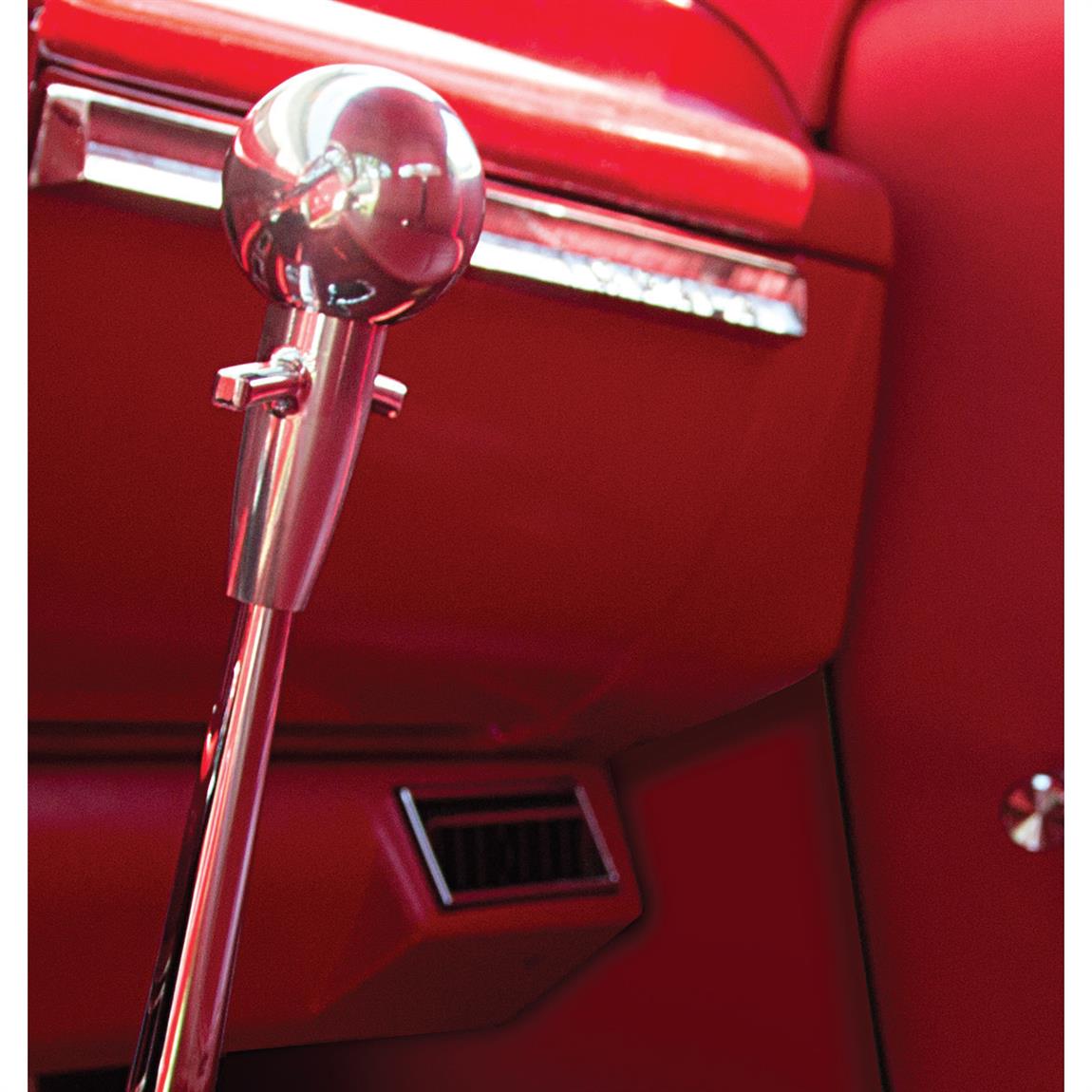 Speedway Muscle Car Shift Knob Adapter for All Lokar Shifters, Brite