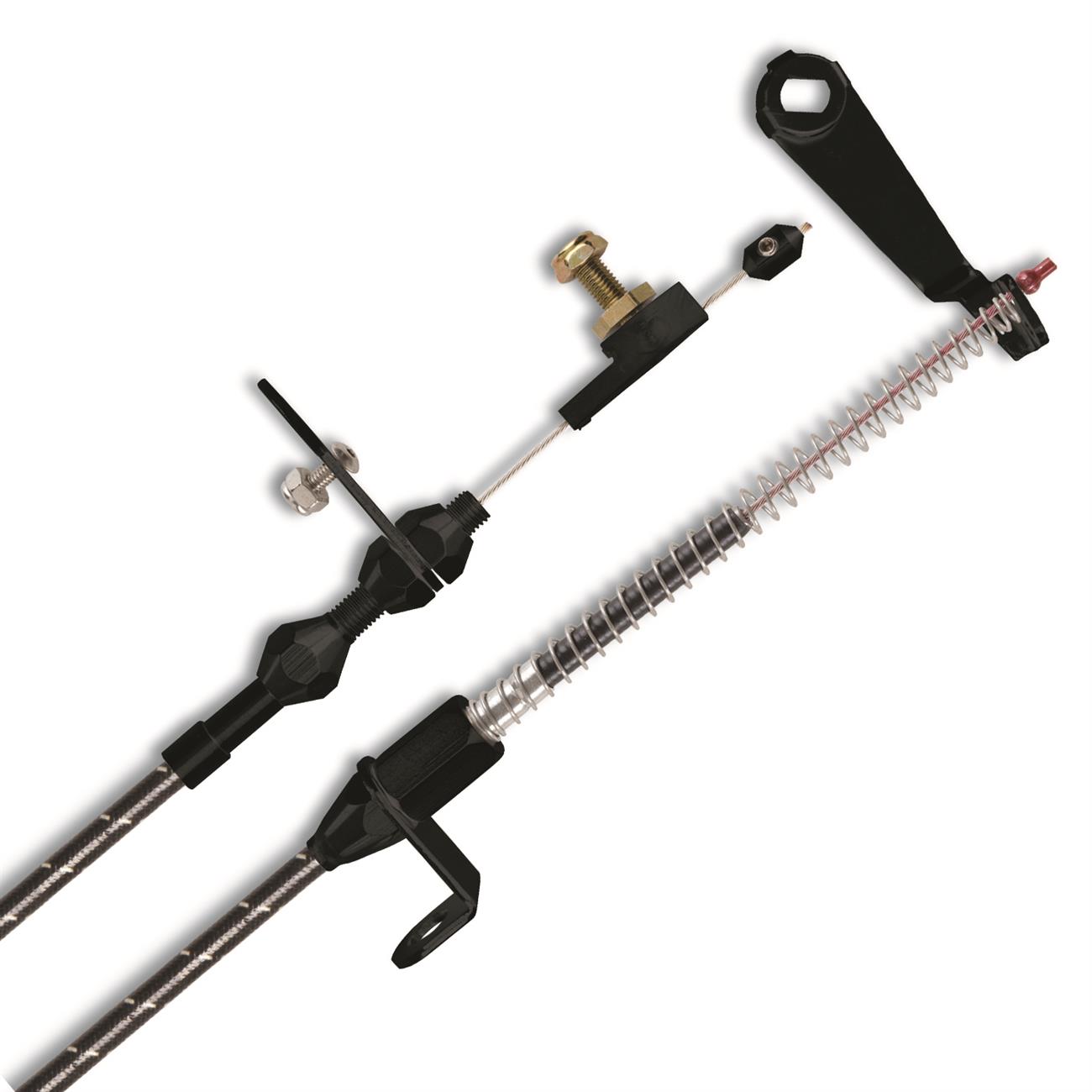 Lokar VS2AOD3 48 Inch, Aod Kickdown Cable W/ Black Fittings