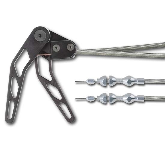 Lokar XCHT1300HT Midnight Series Combo Hood/Trunk Release Cable Kit